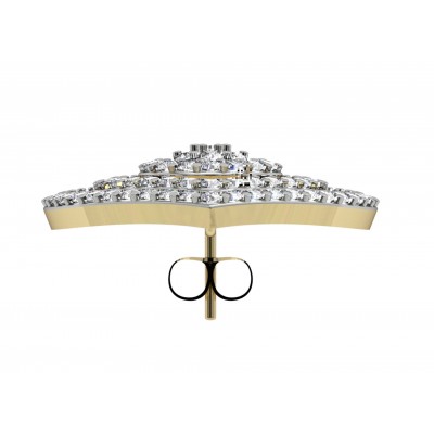 Diamond Danglers with Baguettes